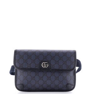 Flap Belt Bag Gg Coated Canvas With #202753G10B